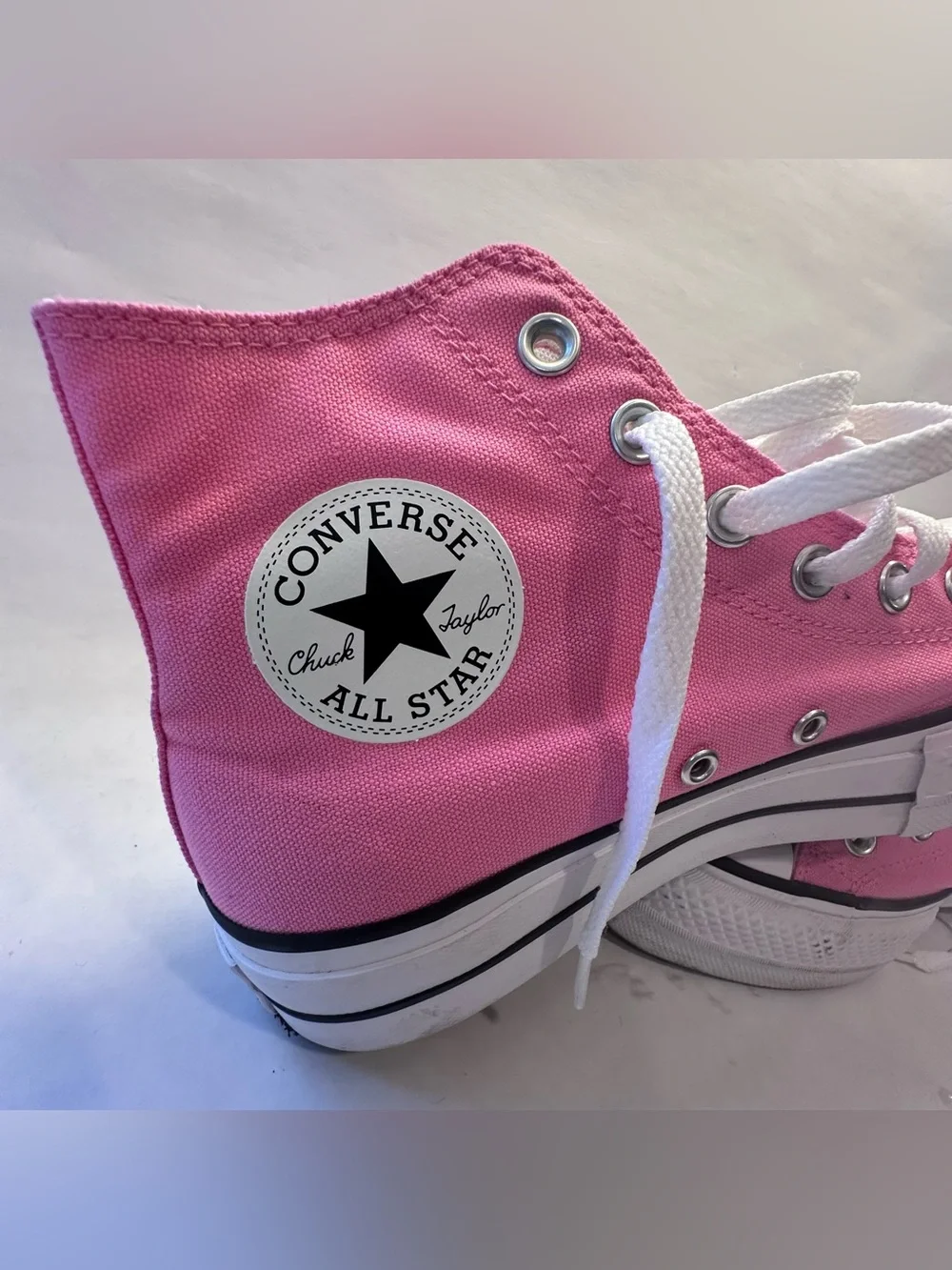 Converse Chuck Taylor All Star Lift Unisex Pink Platform Sneakers M6.5 W8.5